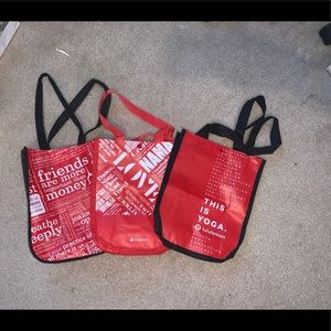 lululemon athletica Bags - Lululemon reusable totes 3 pack lululemon athletica Bags - Lululemon reusable totes 3 pack